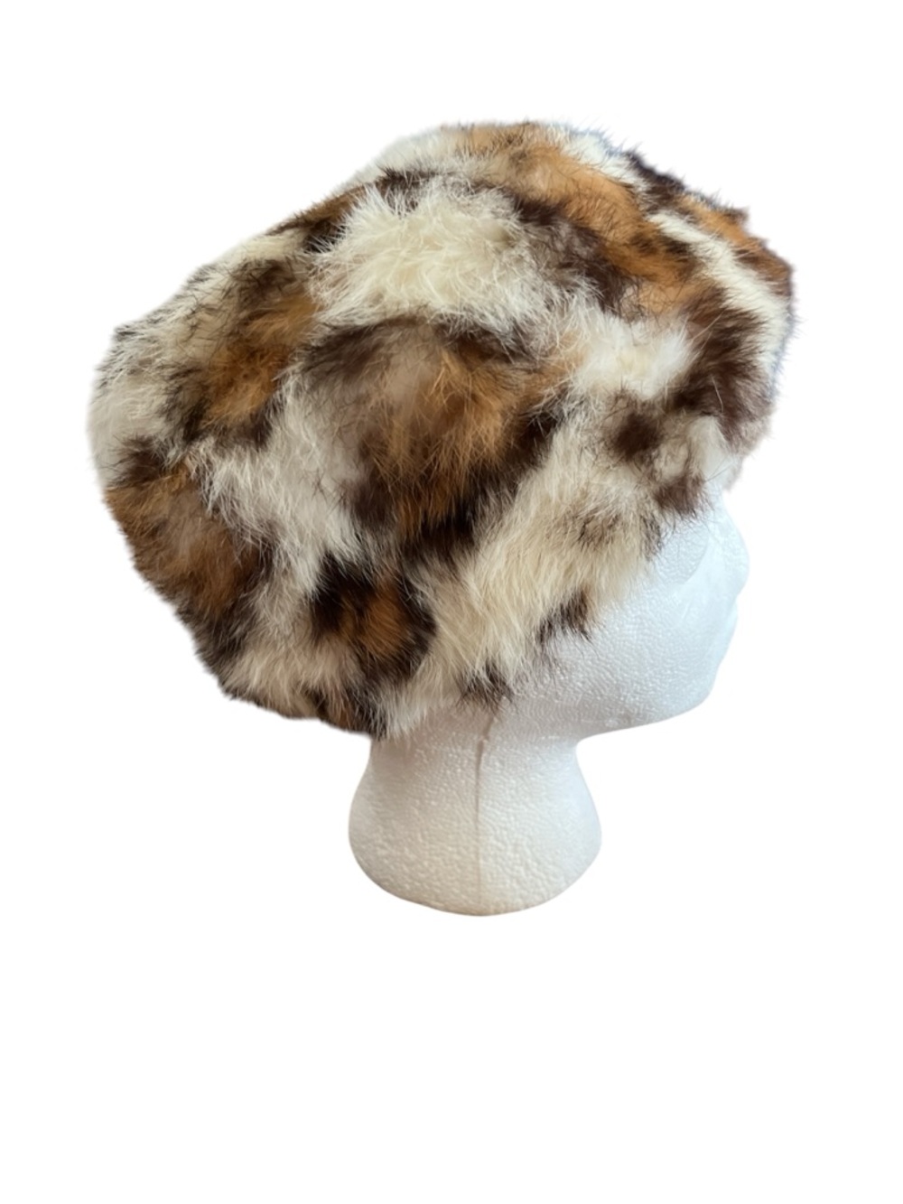 Vintage Fur Hat by Kaufman New York Women's OS Leopard  1950's